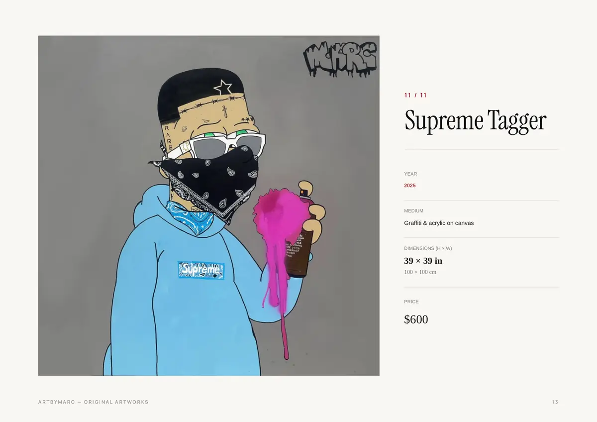 Page 13 of 23 — Supreme Tagger, $600