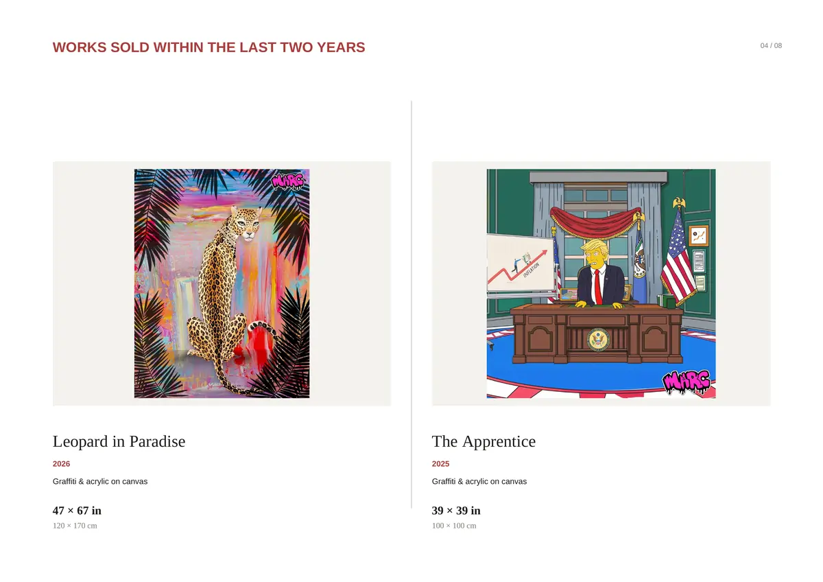 Page 18 of 23 — Works sold within the last two years